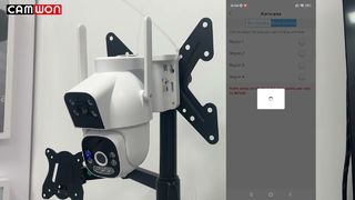 CAMWON 3MP+3MP Dual Len Dual Screen AOV Solar Battery Camera(Model: WIP-CP300CT Alarm Area Function)